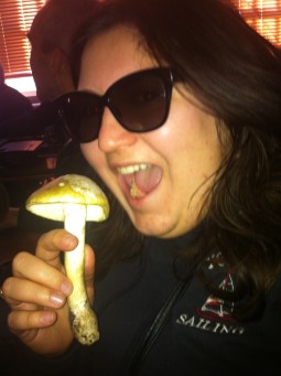 Elif Soyarslan dangerously close to a Death Cap Mushroom